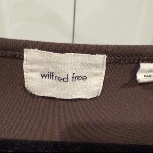 Aritzia Wilfred Free Theodora Jumpsuit Chocolate Brown Women Size XL Cap Sleeve - Picture 7 of 14